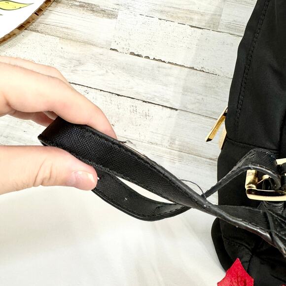 Michael Kors Women Black Nylon Jet Set Travel Large Backpack - Picture 7 of 8